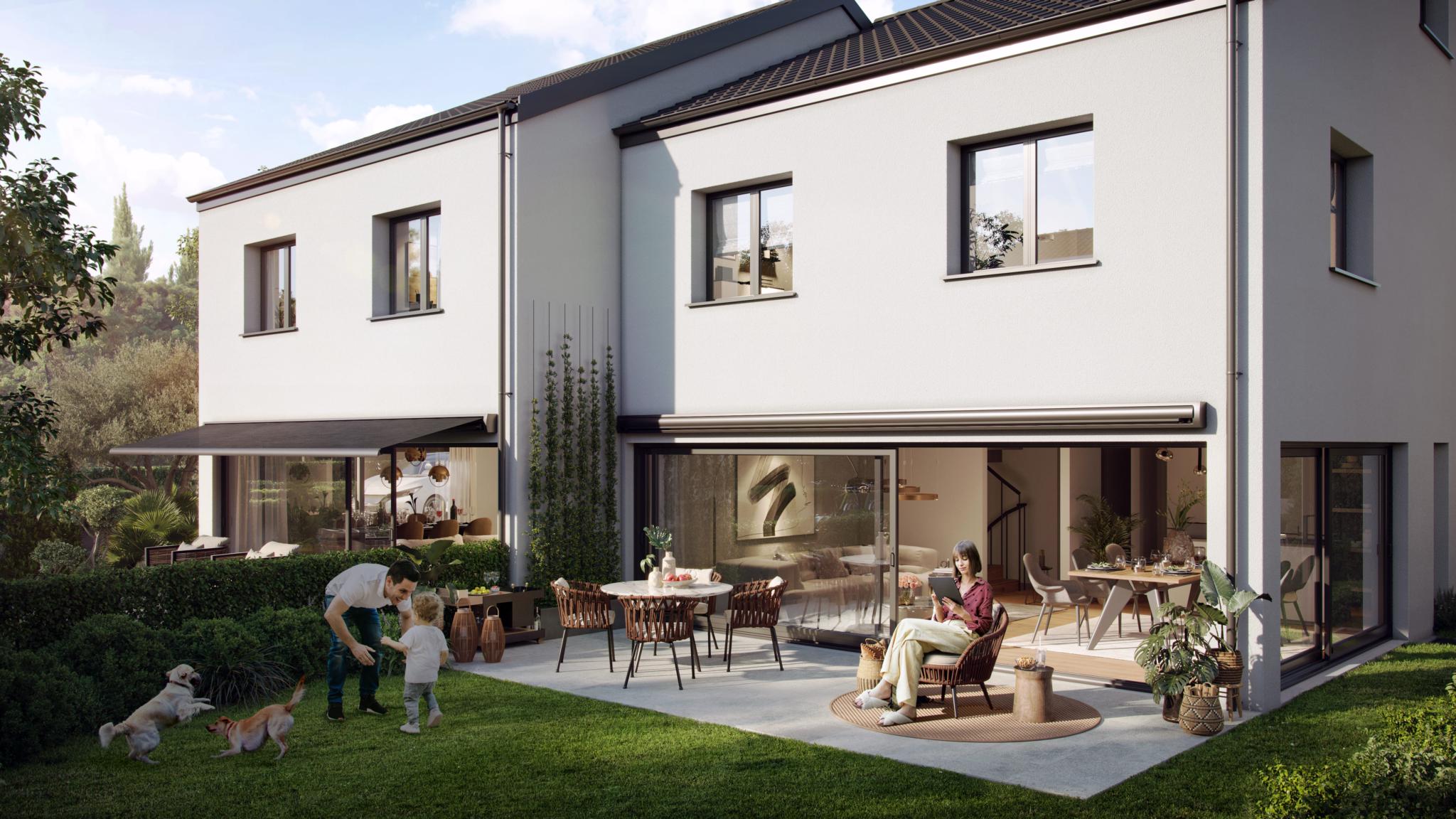 Magnifiques villas jumelées de standing, nouvelle promotion proche de Bulle !