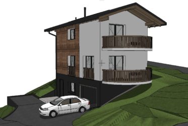 Terrain avec permis en force pour une villa/chalet individuel