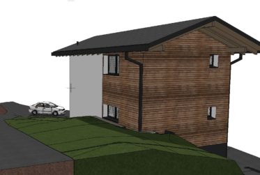 Terrain avec permis en force pour une villa/chalet individuel