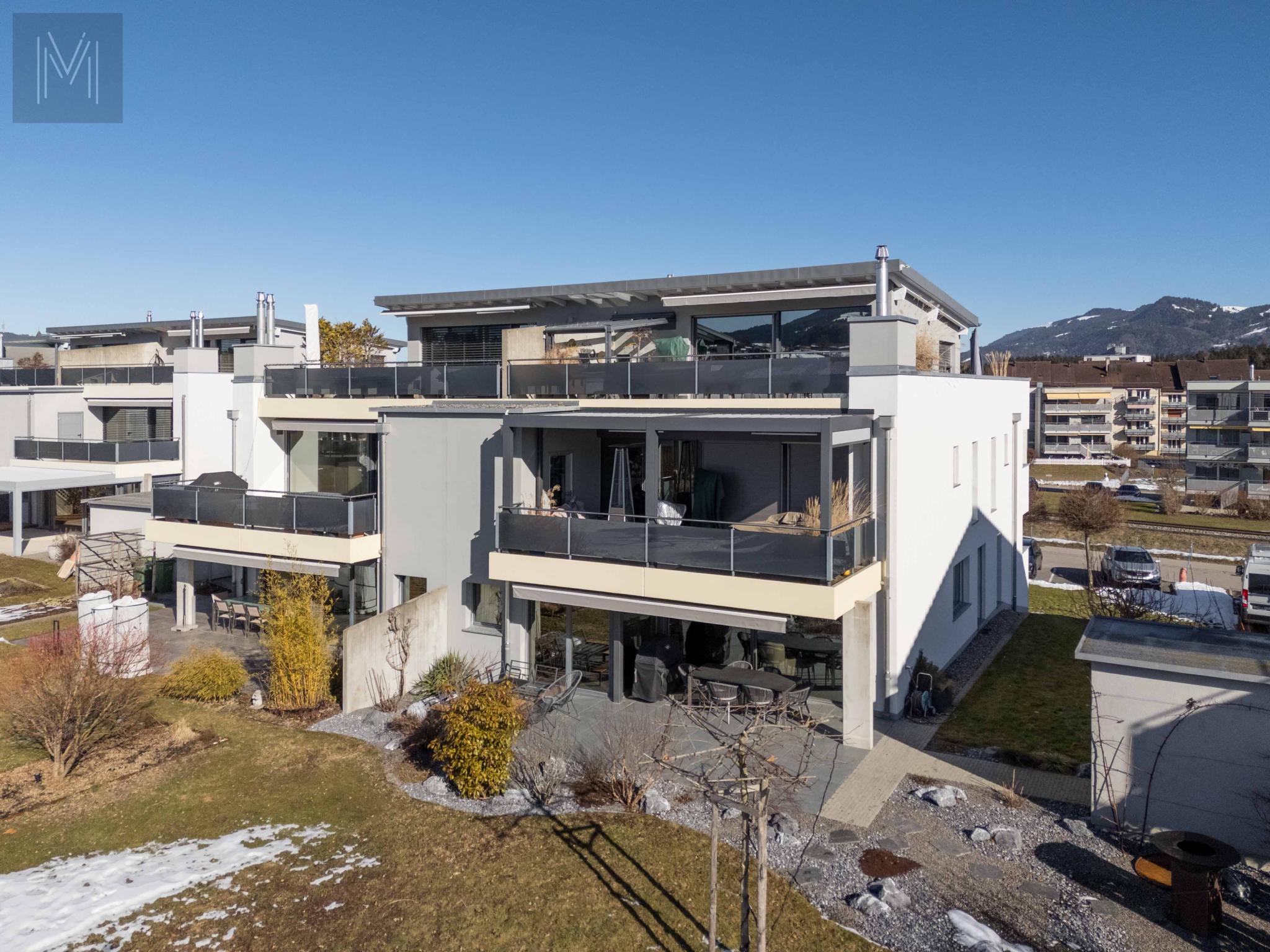 Splendide appartement de 5.5 pièces avec terrasse spacieux jardin et vue imprenable sur le Moléson