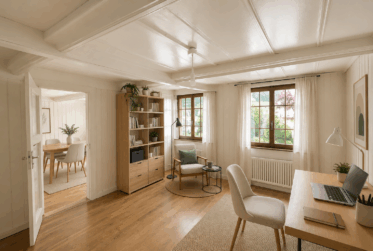 Authentique maison gruérienne avec vue sur les montagnes