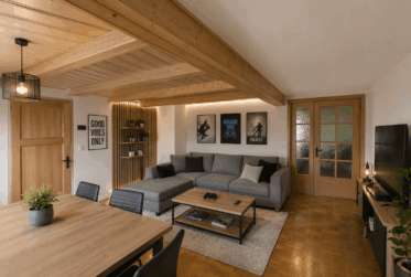 Authentique maison gruérienne avec vue sur les montagnes