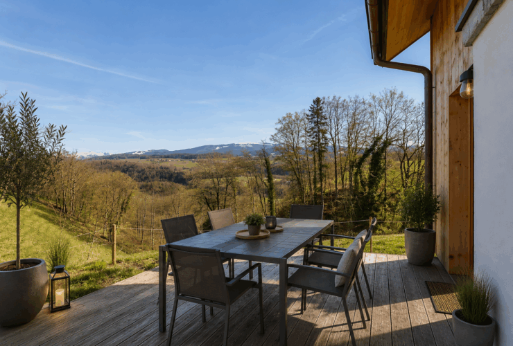 Charmante maisonnette individuelle en PPE avec vue panoramique exceptionnelle !